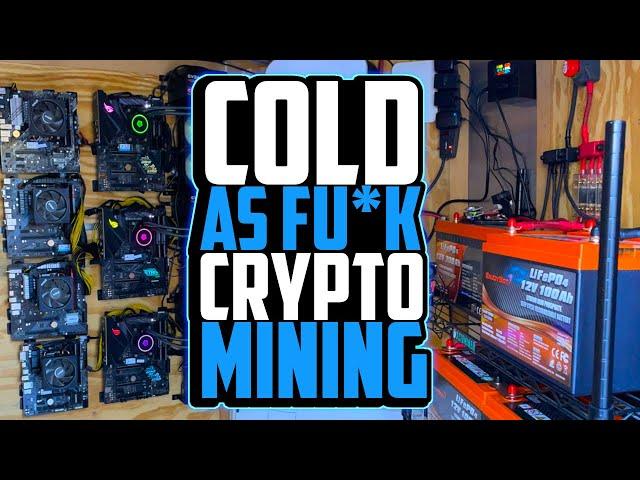 Almost too cold for Crypto Mining on Solar...