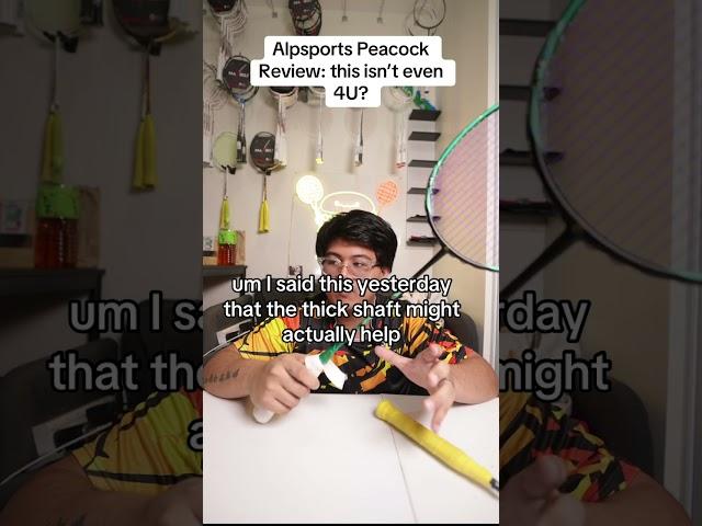 Sport peacock “4u” racket review - not much to say, just watch the video i guess