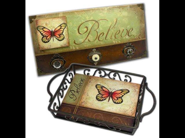 Butterfly Believe Tole and Decorative Painting by Patricia Rawlinson