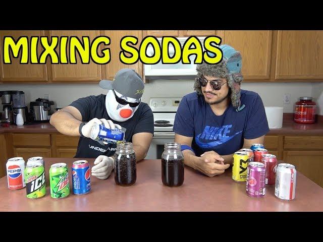 COKE Products Vs PEPSI Products - MIXING ALL THE SODAS | Nextraker