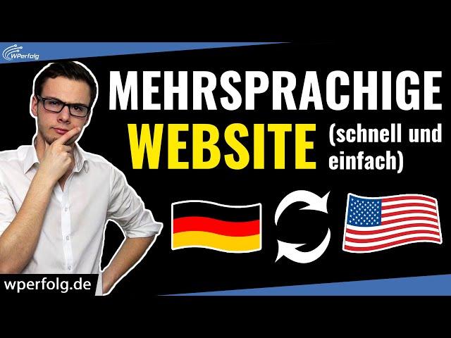 WordPress Website mehrsprachig machen (2025): Seiten, Theme, Elementor, Plugins... Polylang Tutorial