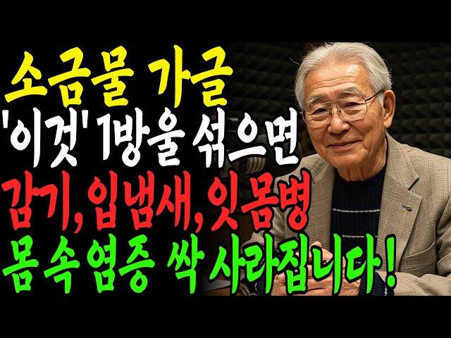 소금물 가글, 이렇게 하면 감기·충치·입냄새·몸속 염증 싹 사라집니다. 40년 경력 의사가 알려주는 진짜 건강 루틴 ｜오디오북｜건강사연｜오디오사연