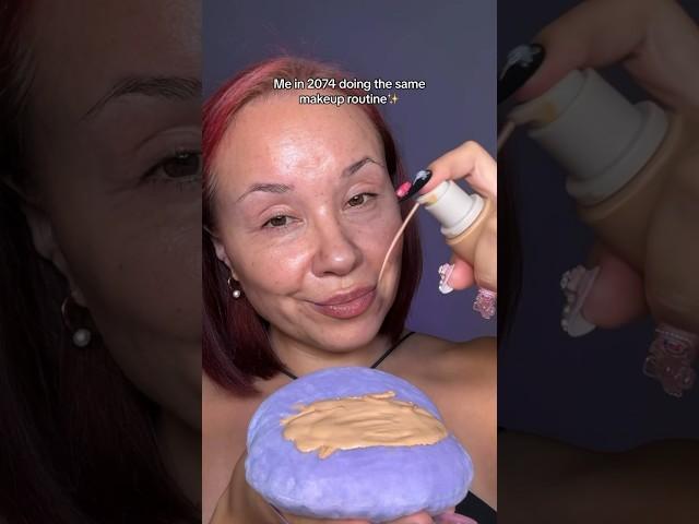 Me in 2074 doing the same makeup routine️