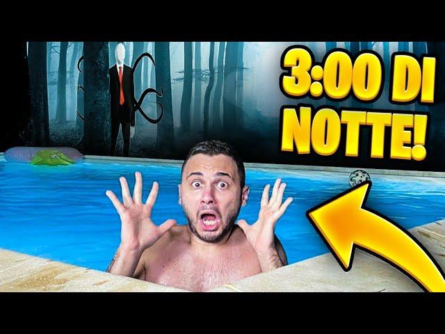 MAI ANDARE in PISCINA alle 3:00 di NOTTE nella VILLA degli YOUTUBERS (SLENDERMAN)