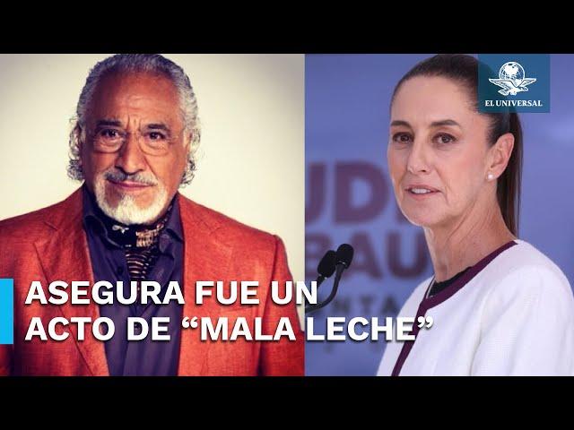 Se disculpa Rafael Inclán con Sheinbaum tras dar comentarios machistas