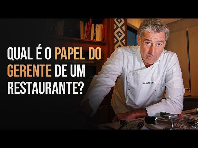 Qual é o papel do gerente de um restaurante?