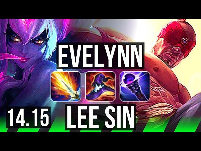 EVELYNN vs LEE SIN (JGL) | 76% winrate, 5k comeback | EUW Master | 14.15