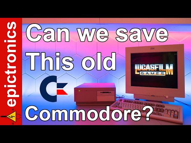 Commodore PC35-III Restoration & repair with parts from my childhood in the 80s :) Nice DOS gamer!