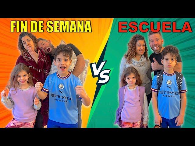 RUTINA DE NOCHE|FIN DE SEMANA VS ESCUELA|4PLUSONE