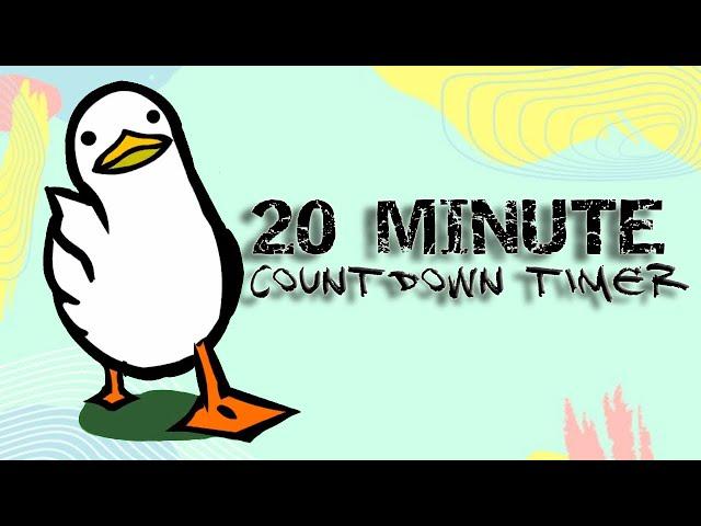 20 minute countdown timer | walking duck