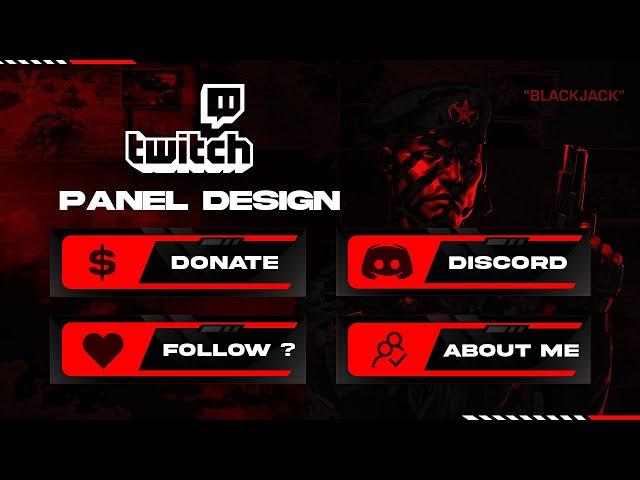 How to Make Twitch Panel Design | Adobe Illustrator CC 2020