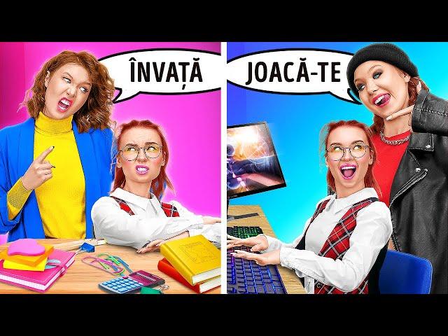 DĂDACA BUNĂ VS DĂDACA REA | Trucuri pentru bone & părinți! Situații emoționante marca 123 GO! SCHOOL