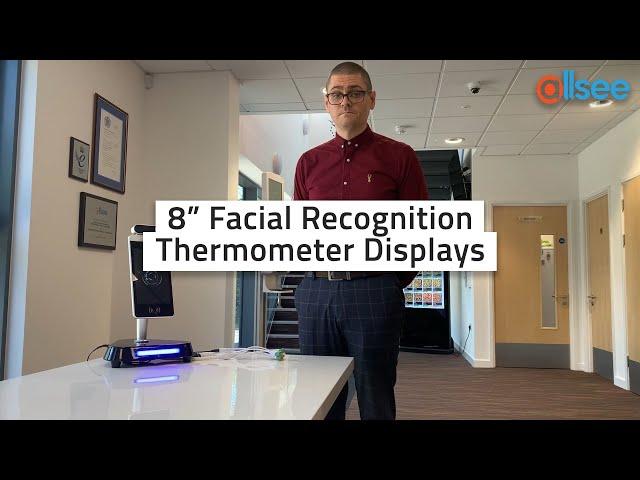 8" Facial Recognition Thermometer Displays