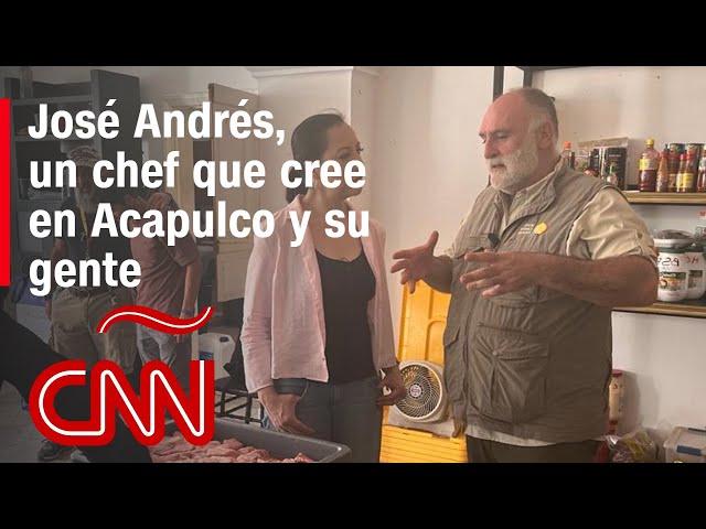 El chef José Andrés brinda alimentos a quienes perdieron todo en Acapulco