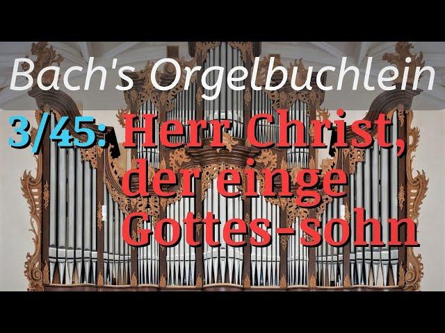 J.S. Bach's Herr Christ, der einge Gottes-sohn (BWV 601) + English Translation