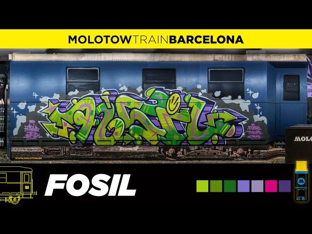 MOLOTOW TRAIN BARCELONA #FOSIL