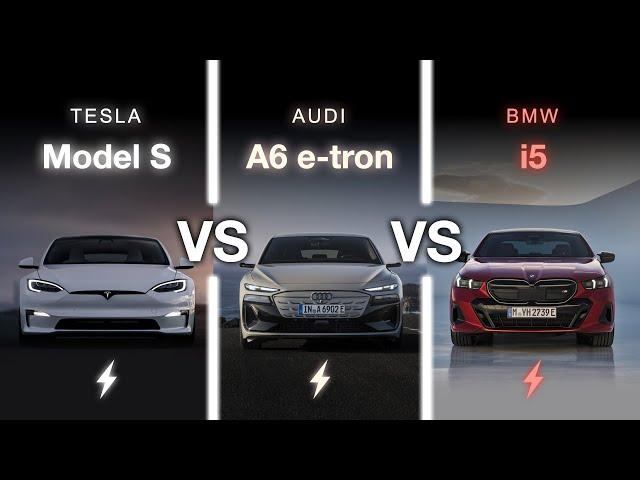 THIS IS TOUGH! BMW I5 vs AUDI A6 E-TRON vs TESLA MODEL S