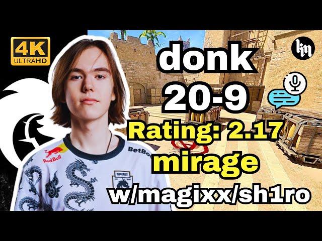 donk (20-9) w/magixx/sh1ro play FACEIT SEA (mirage) | FACEIT Ranked | Oct 29, 2024 #cs2 #pov