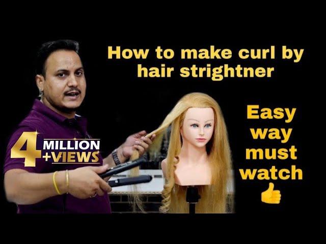 How to make ironing curls/ how to do curls by hair straighter/ best hair straighter for hairstyling