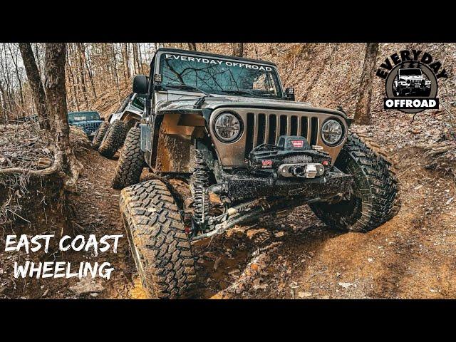 HUGE Group Of Jeeps | East Coast Creek Bed Wheeling Gets SLOPPY!