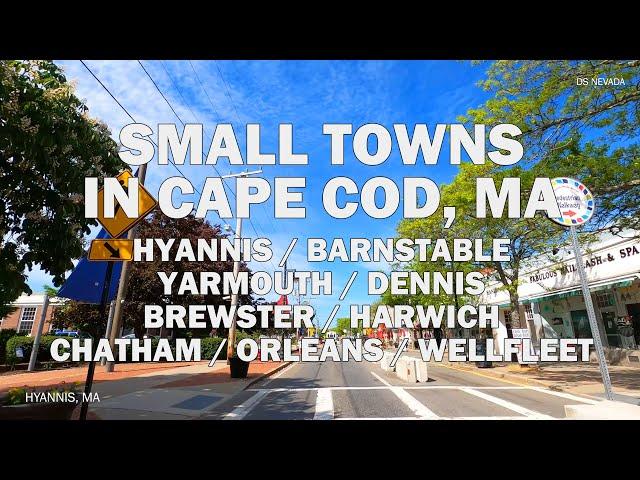 Small Towns in Cape Cod, MA - Scenic Drive 4K