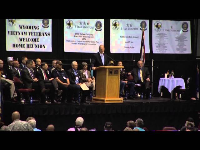 Governor Matt Mead - Wyoming Vietnam Veterans Welcome Home