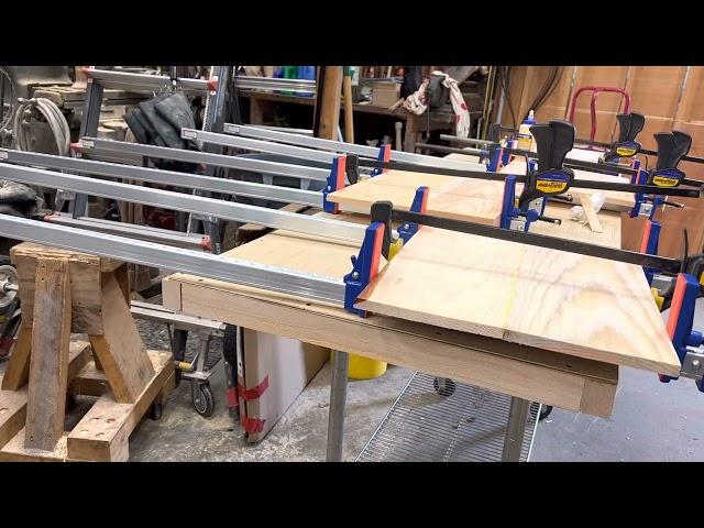 Timber Framing - transforming the timber frame shop to make / replicate kitchen cabinets