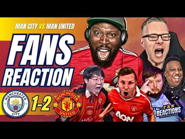 MANCHESTER FANS REACTION TO MAN CITY 1-2 MAN UNITED | FA CUP FINAL | FAN REACTIONS FOOTBALL CLUB