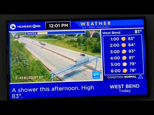 Milwaukee PBS weather required weekly test