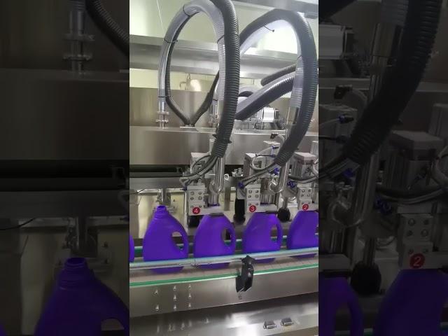 2000ml cleaning liquid bottle filling machine, Shanghai Reliance Machinery company