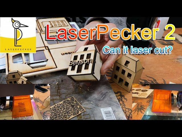 LaserPecker 2 First use cutting cardboard and 3mm wood by Benson Chik