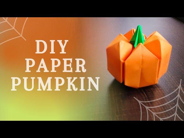 Halloween Paper Pumpkin |  DIY Paper Pumpkin  | How to Make Paper Pumpkin | Halloween Crafts