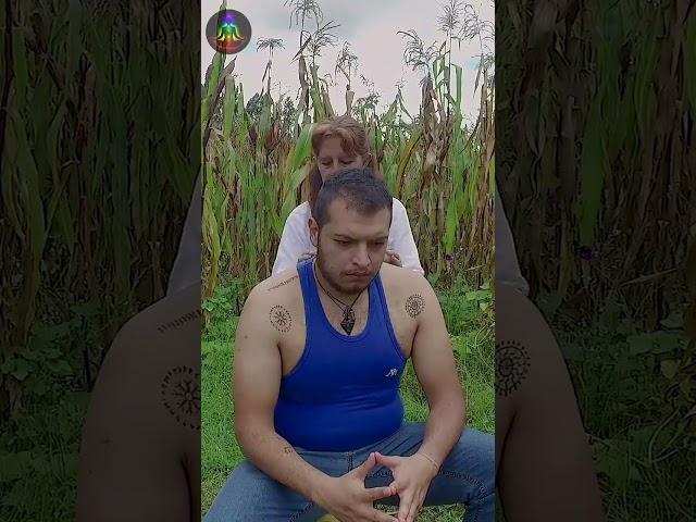 Spiritual Cleansing LIMPIA ESPIRITUAL (ASMR) Face, Neck, Shoulder, Back Massage at Nature #shorts