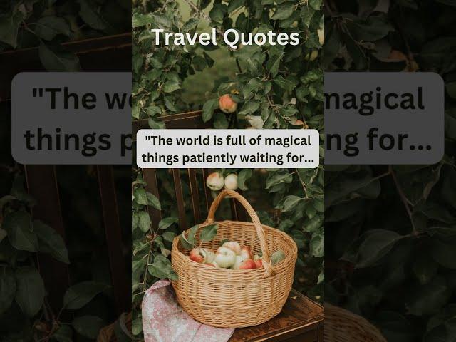 Travel Quotes! Do you agree? Let me know in the comments :) #shorts