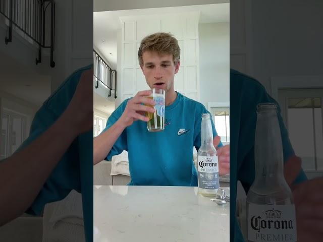 Chugging 10 drinks in 30 seconds: World’s fastest beer drinker  #shorts