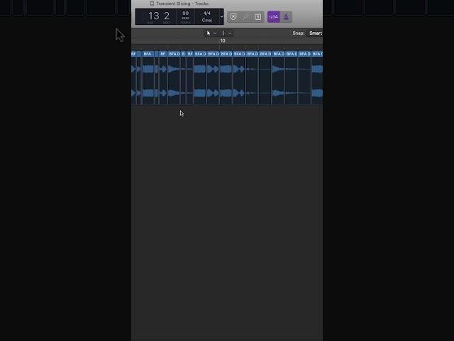 Easy Drum Loop Slicing in Logic Pro #logicprotutorial #shorts