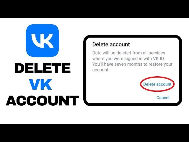 How to Delete VK Account in Mobile App 2023 - Delete Vk Account Permanently