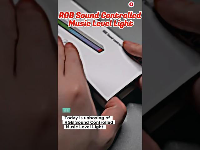 YUZGCZ RGB Rechargeable Sound Control Light , Voice Activated #unboxing #review #shorts