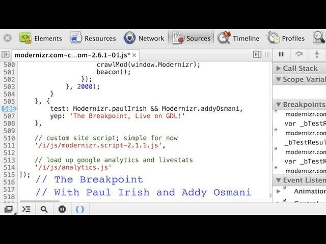 The Breakpoint Ep. 1: Chrome DevTools with Addy Osmani and Paul Lewis