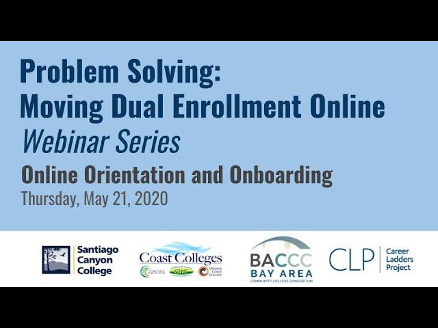 Online Orientation and Onboarding
