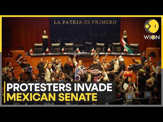 Protesters invade Mexican Senate to halt judicial reform debate | World News | WION