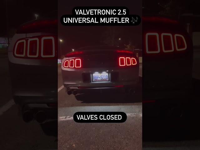 Mustang GT with insane valved exhaust! VALVETRONIC DESIGNS Universal Mufflers #mustang #valvetronic