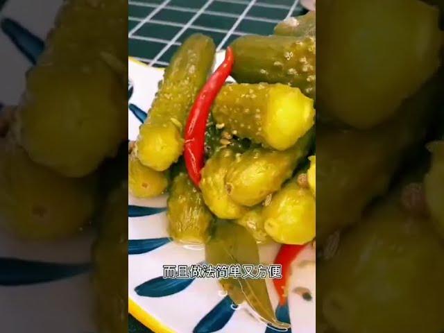 素食，爽口解腻的酸黄瓜做法