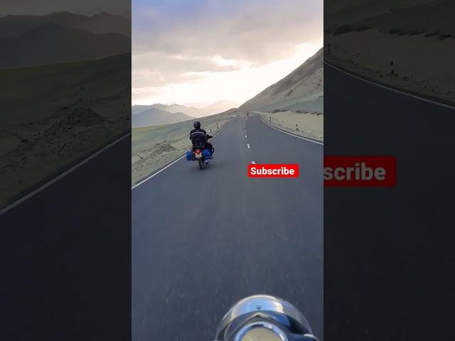 ️Hanle to upshi ️highway Cloudy  Wather  Group ️Bike Ride