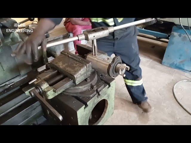 How to use tap to cut internal tread on a hydraulic pump