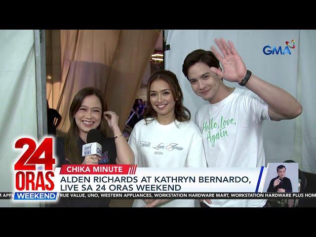 Alden Richards at Kathryn Bernardo, live sa 24 Oras Weekend | 24 Oras Weekend