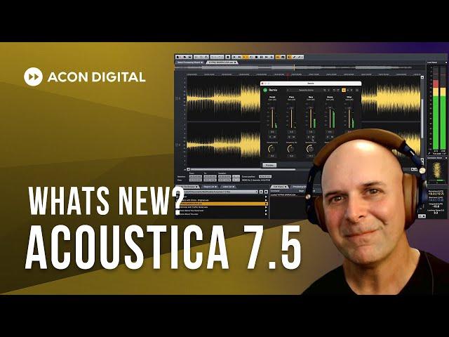 ACON Acoustica 7.5 Updates & Features Walkthrough | Carlo Libertini