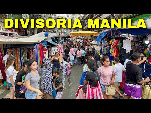 Divisoria Market Manila - Street Market Scenes this Christmas 2024 | Walking Tour Philippines