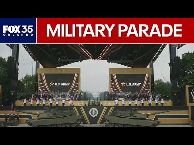 U.S. Army military parade kicks off in Washington DC