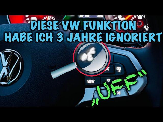 Diese VW Funktion habe ich 3 Jahre ignoriert - jetzt nutze ich sie jeden Tag